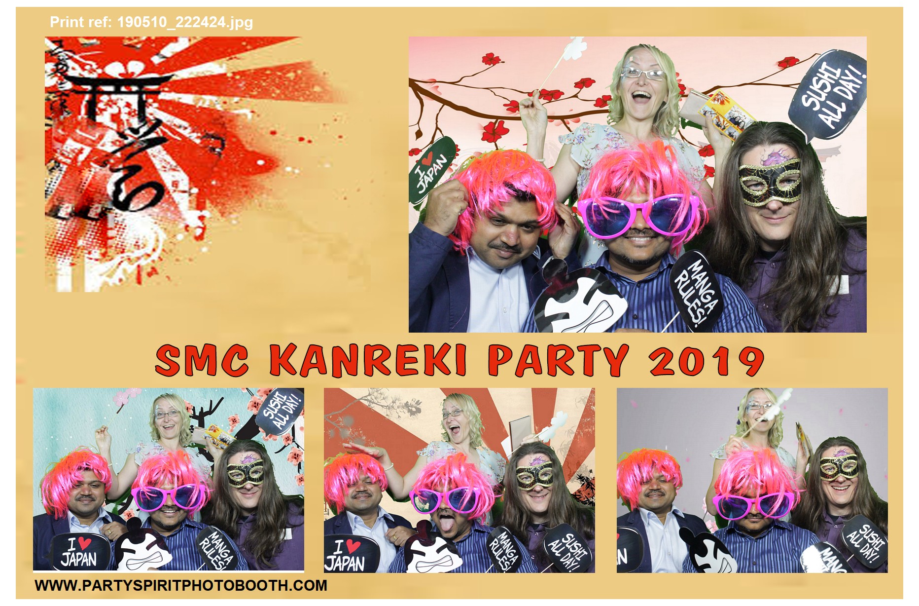 60th Japanese Theme Event | View more photos from the event at gallery.partyspiritphotobooth.com/u/PartySpiritPhotoBooth/60th-Japanese-Theme-Event
